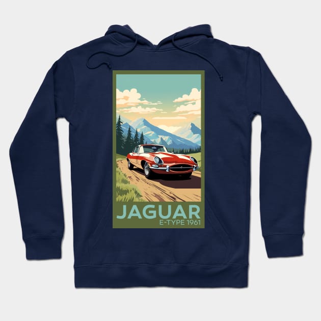 Jaguar E-Type Series 1 Hoodie by MaxDeSanje 